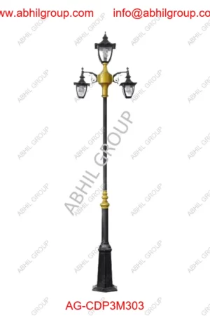 3-Light-caste-iron-pole-AG-CDP3M303