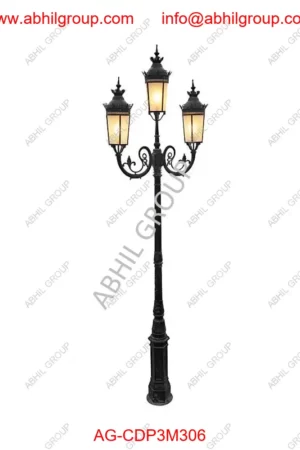 CI-Garden-pole-with-3-Lights-AG-CDP3M306