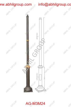 Cast-Iron-Modern-Decorative-Pole-AG-M3M24