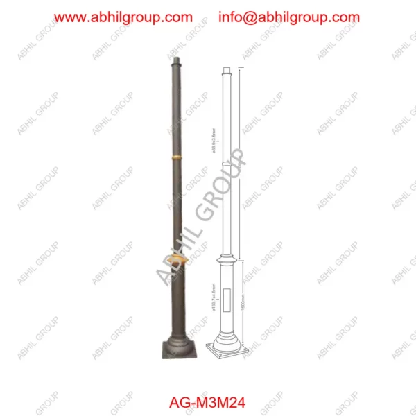 Cast-Iron-Modern-Decorative-Pole-AG-M3M24