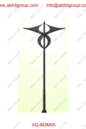 Double Arms Modern Decorative Pole - AG-M3M05