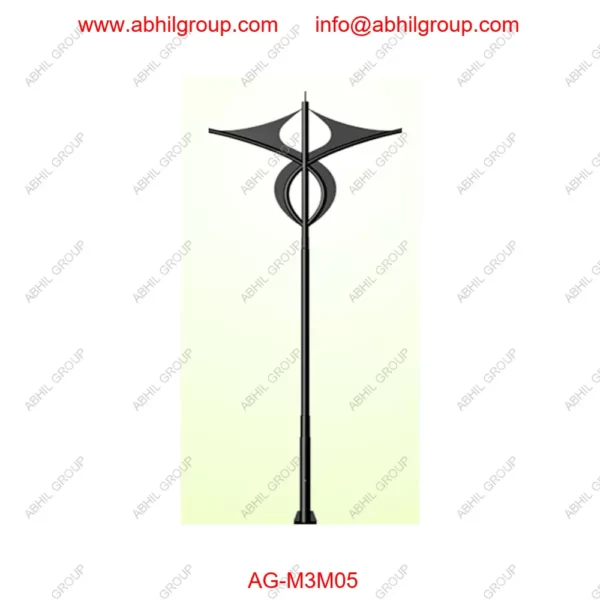 Double Arms Modern Decorative Pole - AG-M3M05